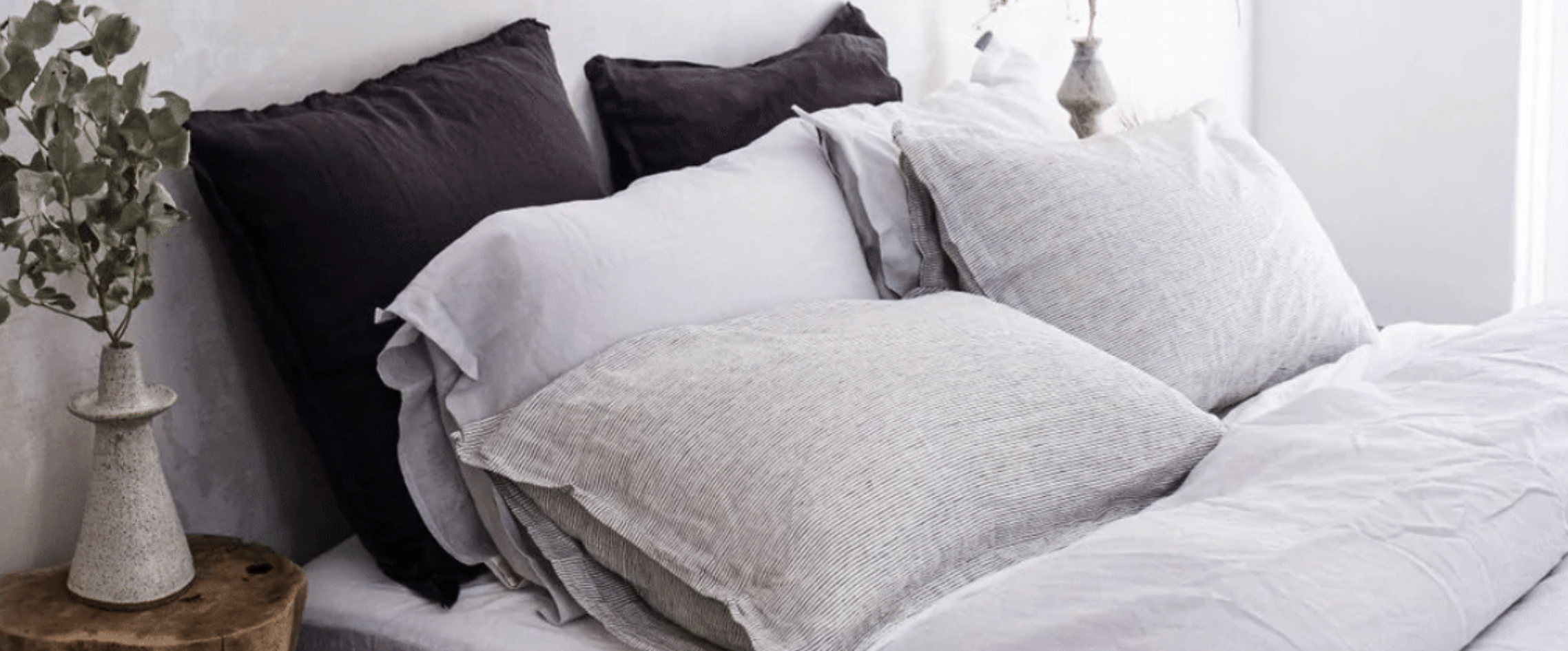 STANDARD FLAX LINEN PILLOWCASE PAIR