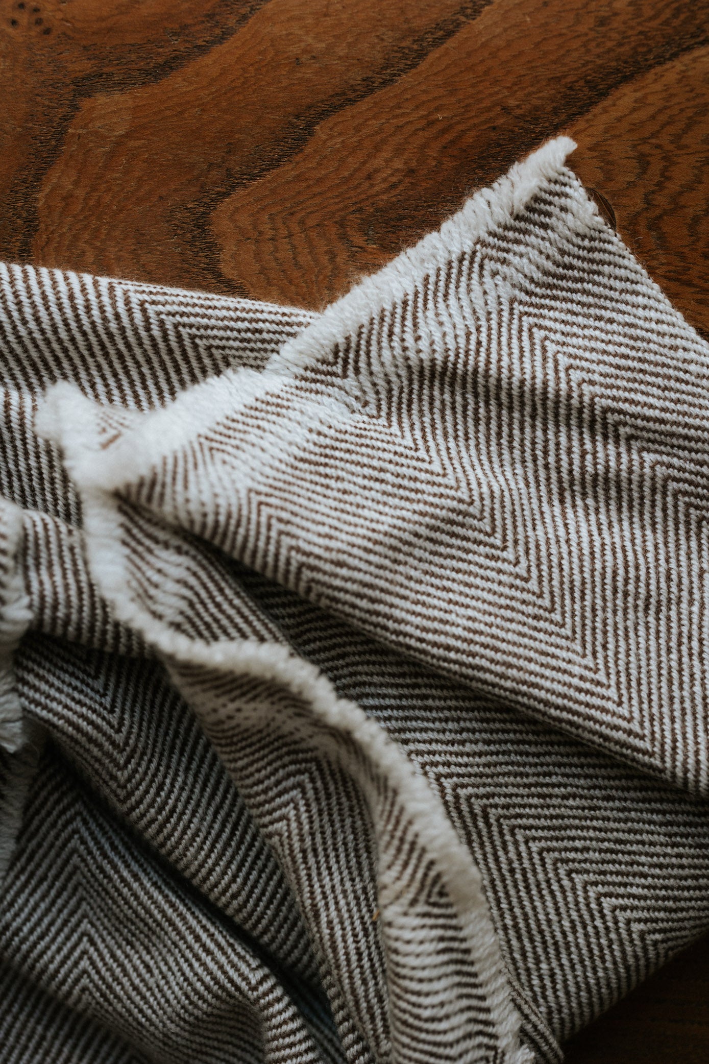 WOOL + CASHMERE COCOA BLANKET