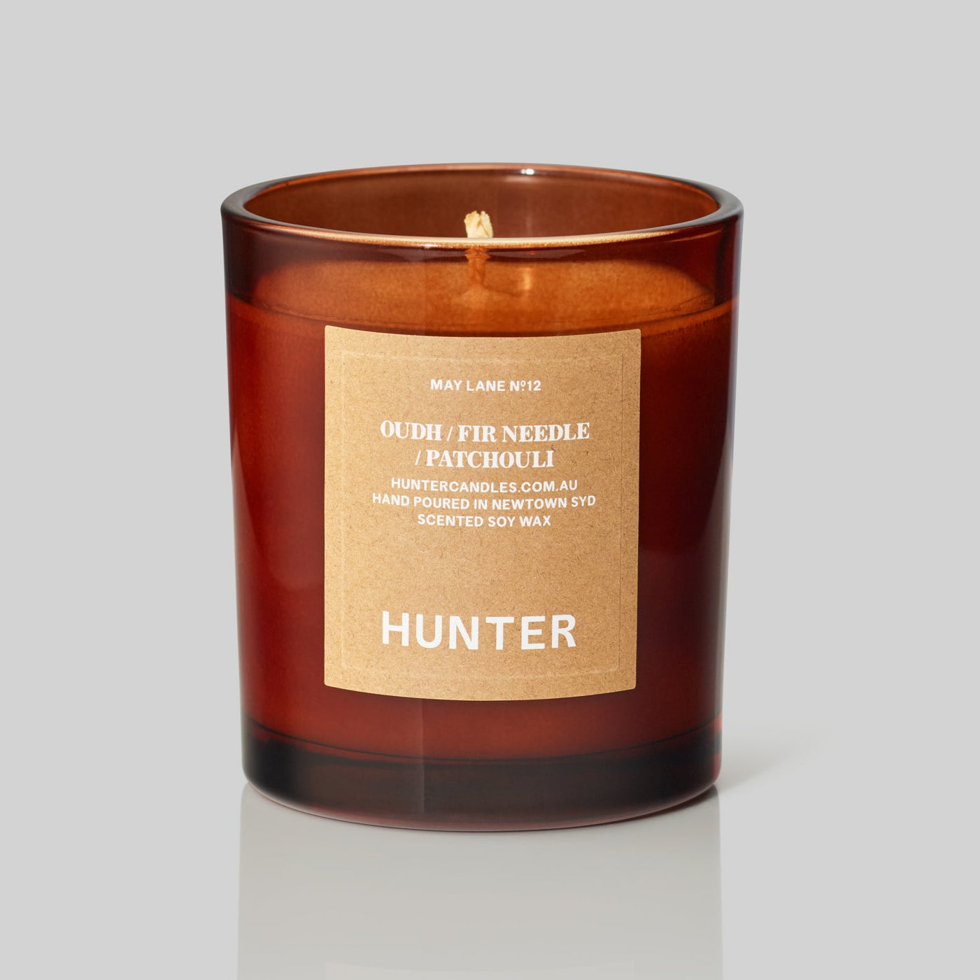 HUNTER CANDLE - MAY LANE - Oudh, fir needle & patchouli