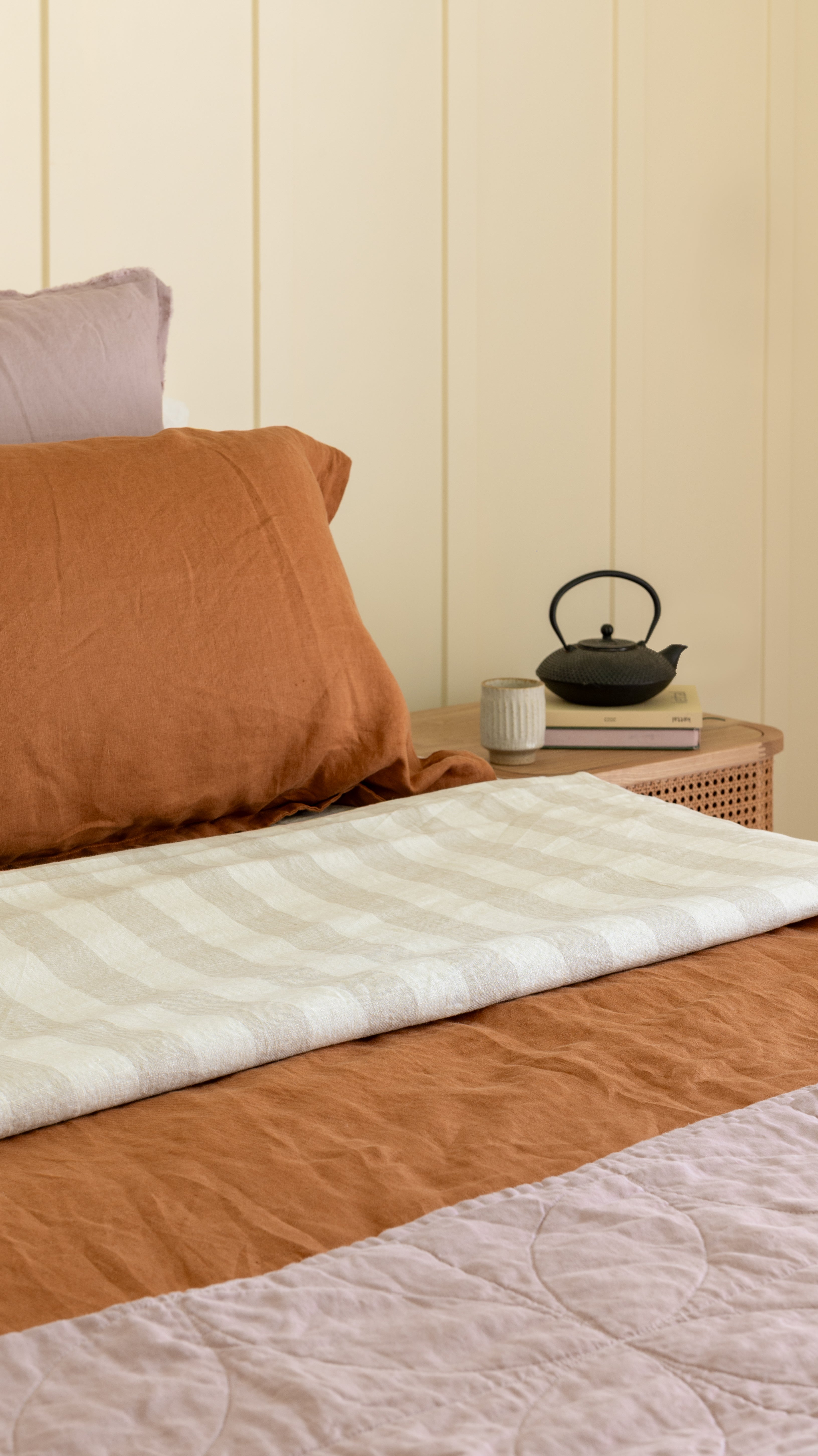 DUVET COVER SET - TERRACOTTA