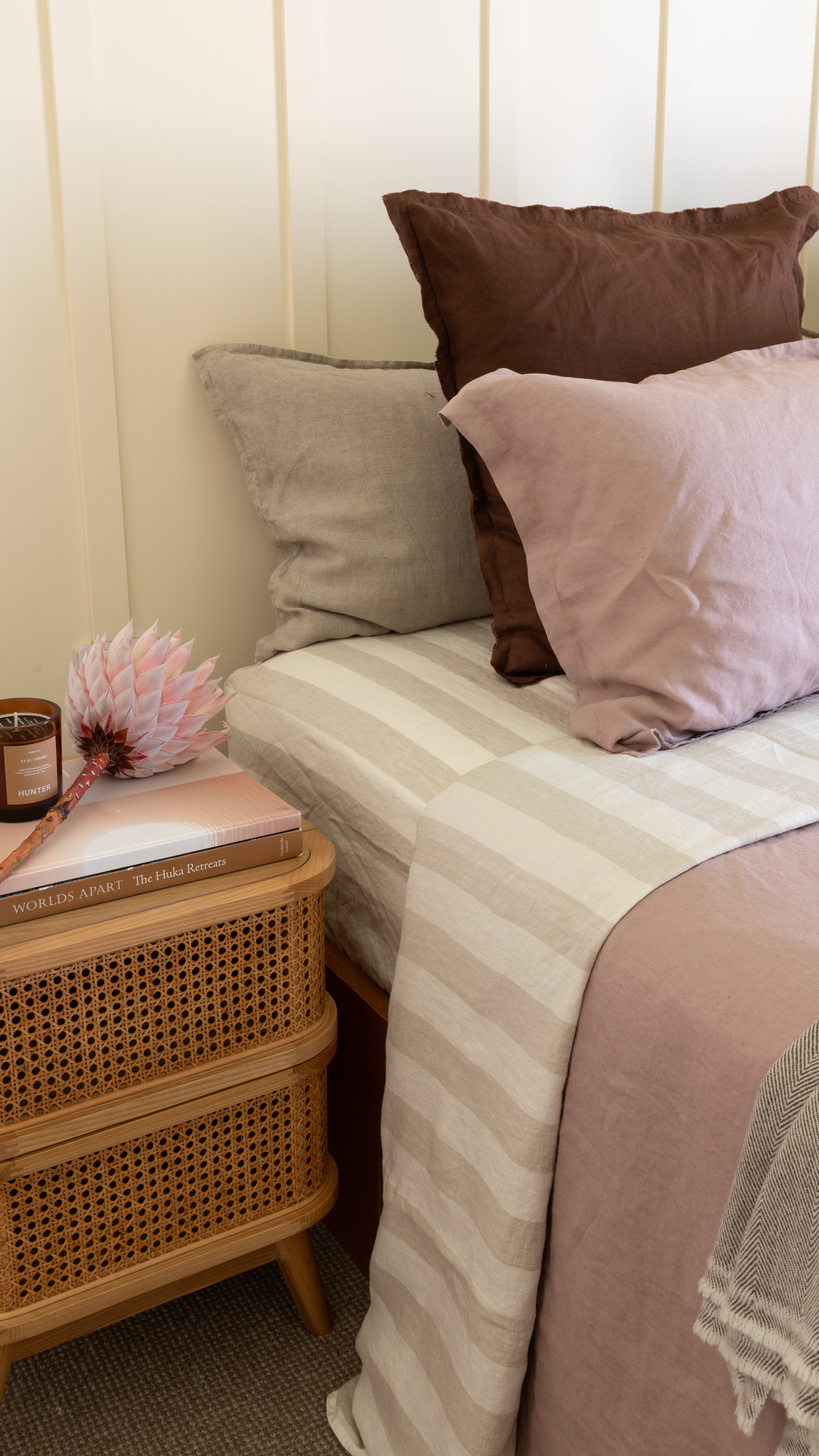 DUVET COVER SET - DUSKY ROSE