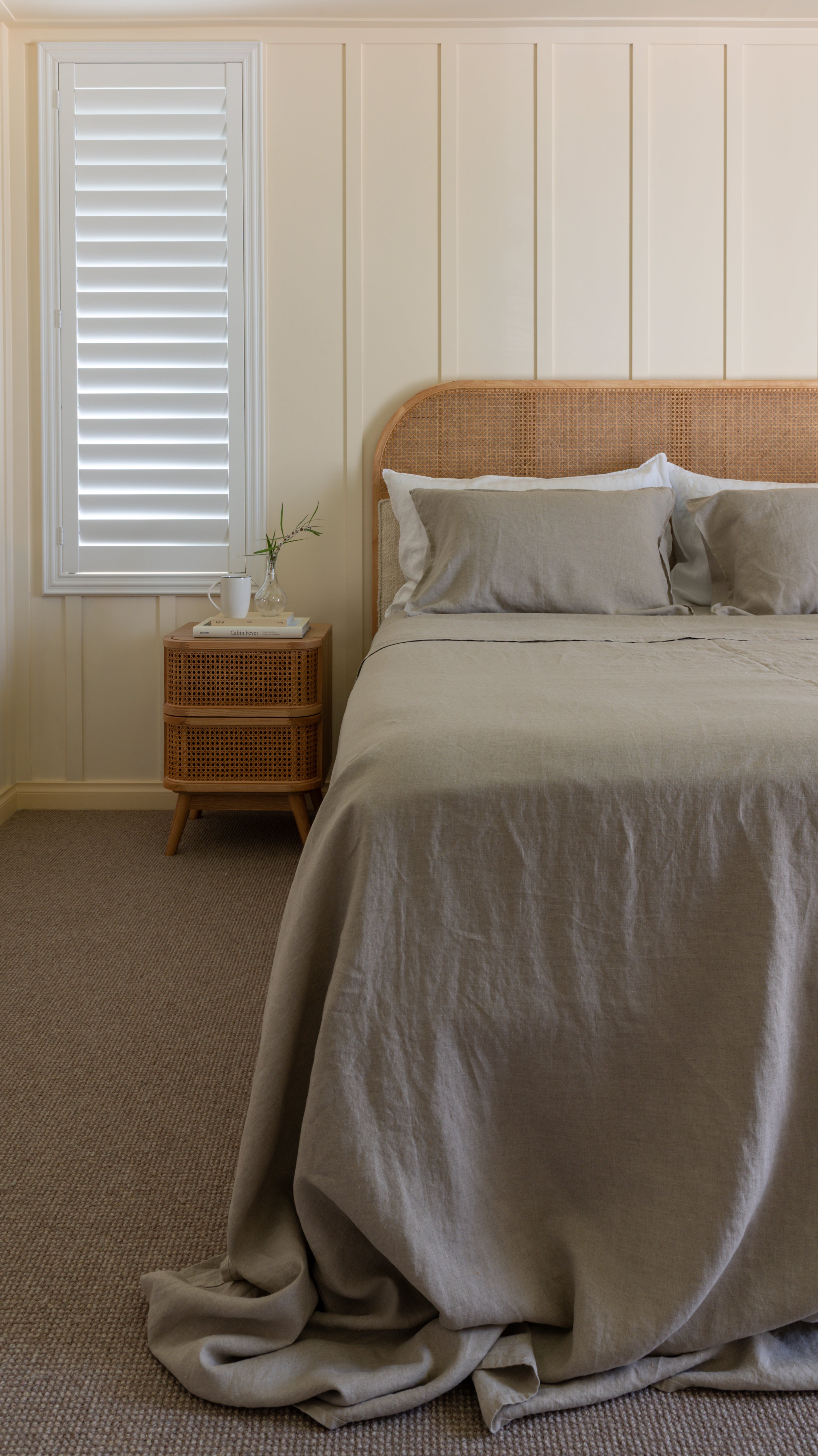EUROPEAN FLAX LINEN FITTED SHEET - NATURAL WOVEN