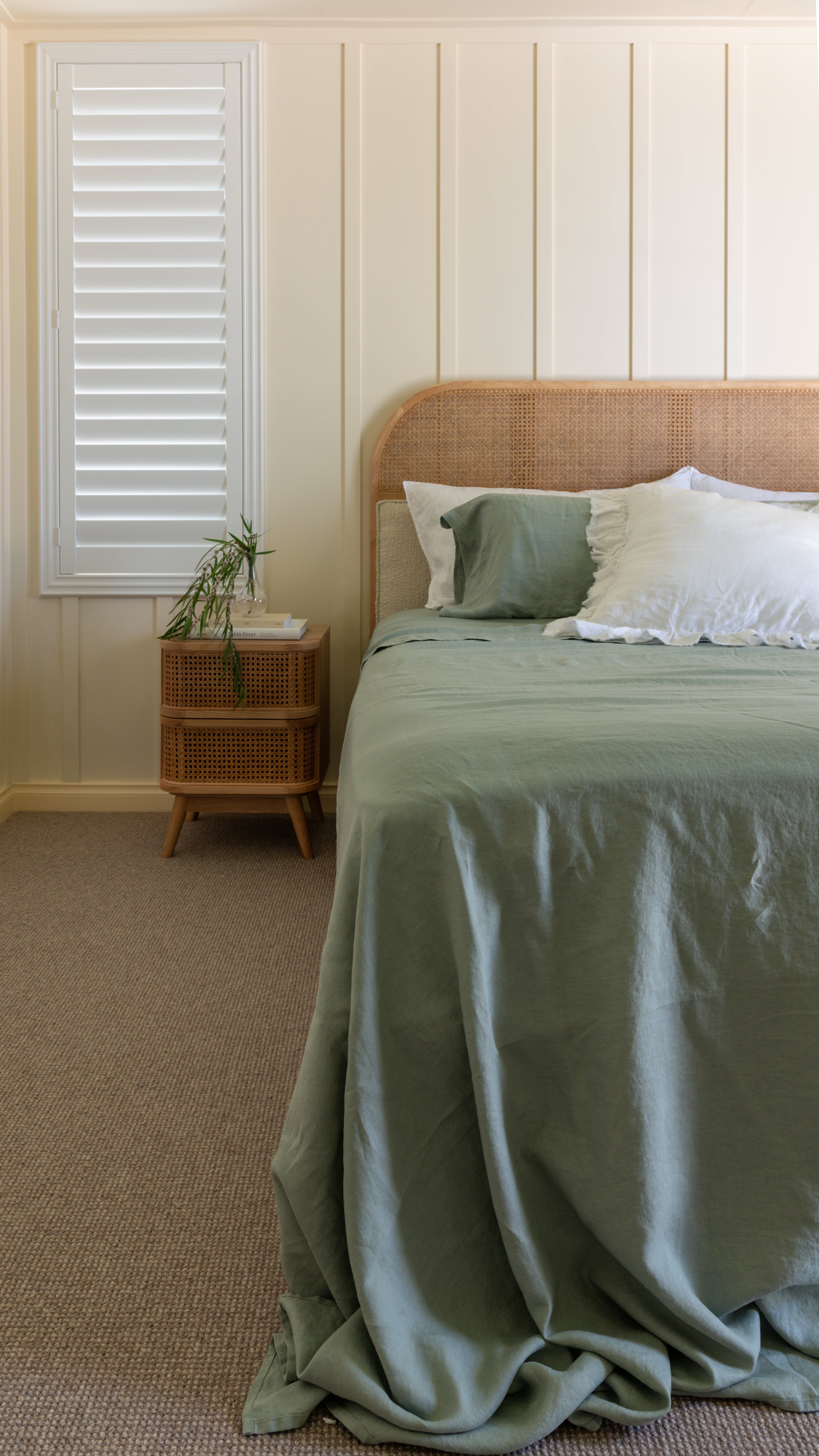 EUROPEAN FLAX LINEN FLAT SHEET - SAGE