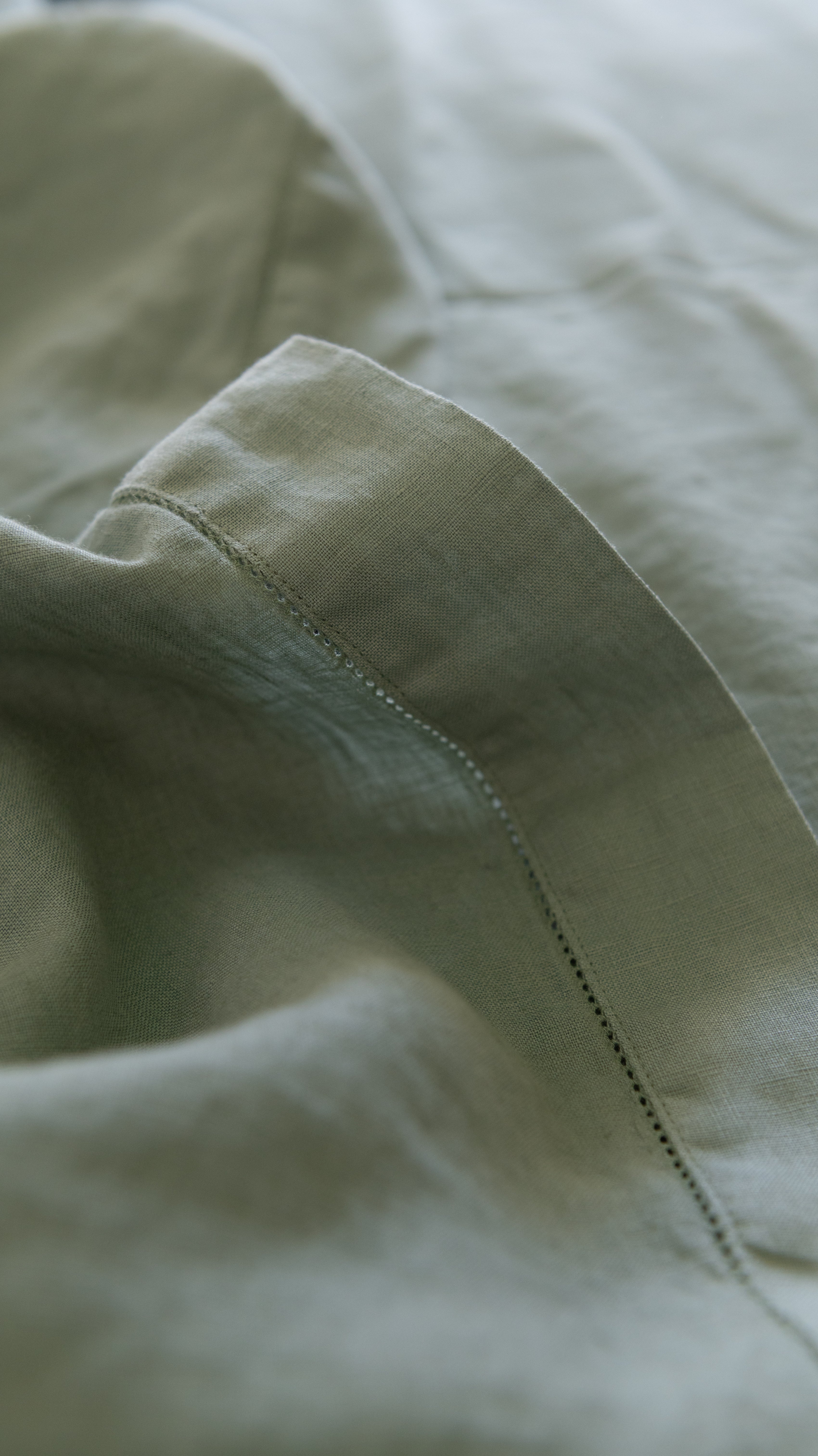 EUROPEAN FLAX LINEN FLAT SHEET - SAGE