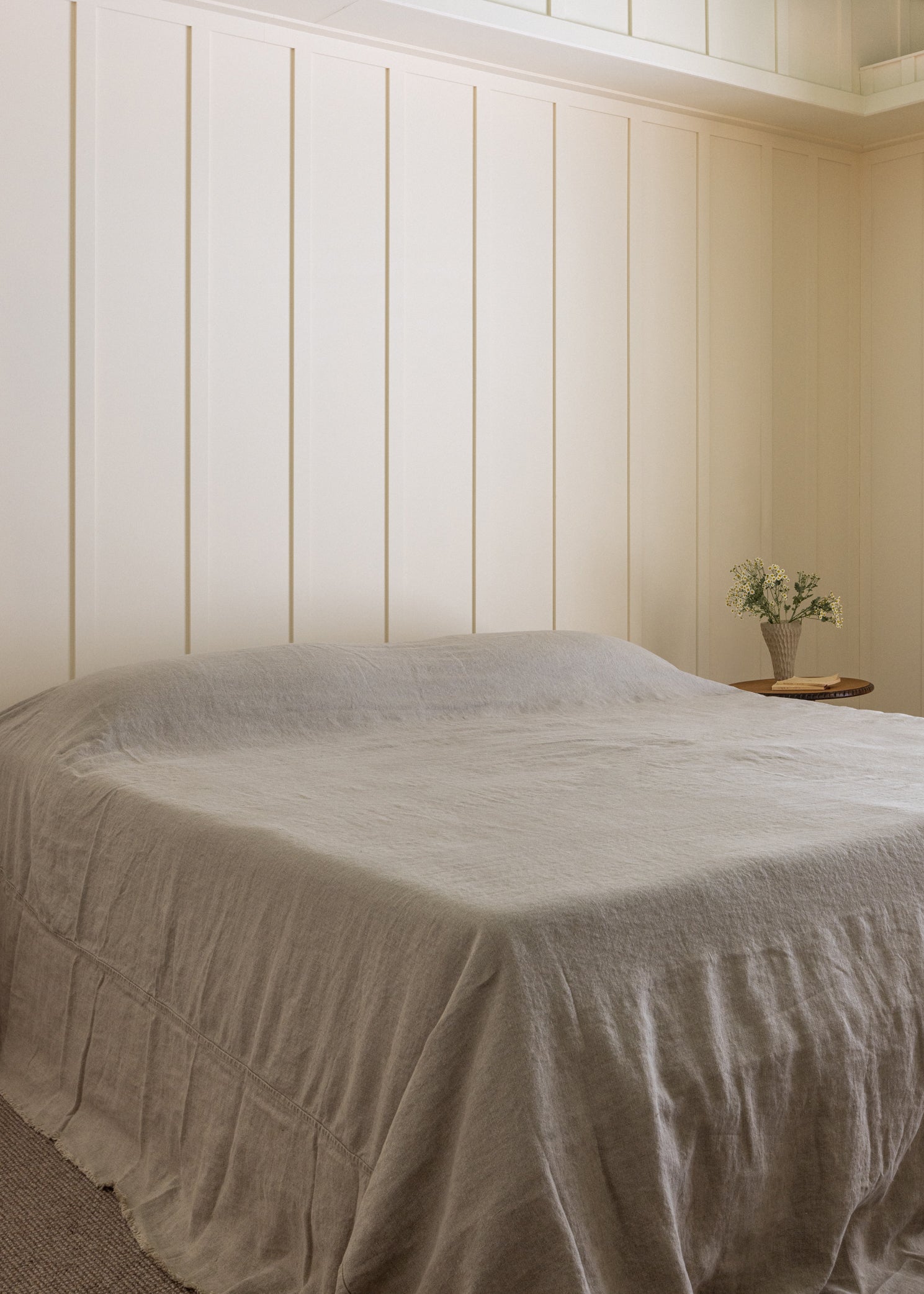 HEAVYWEIGHT OVERSIZED LINEN BED COVER - 345GSM