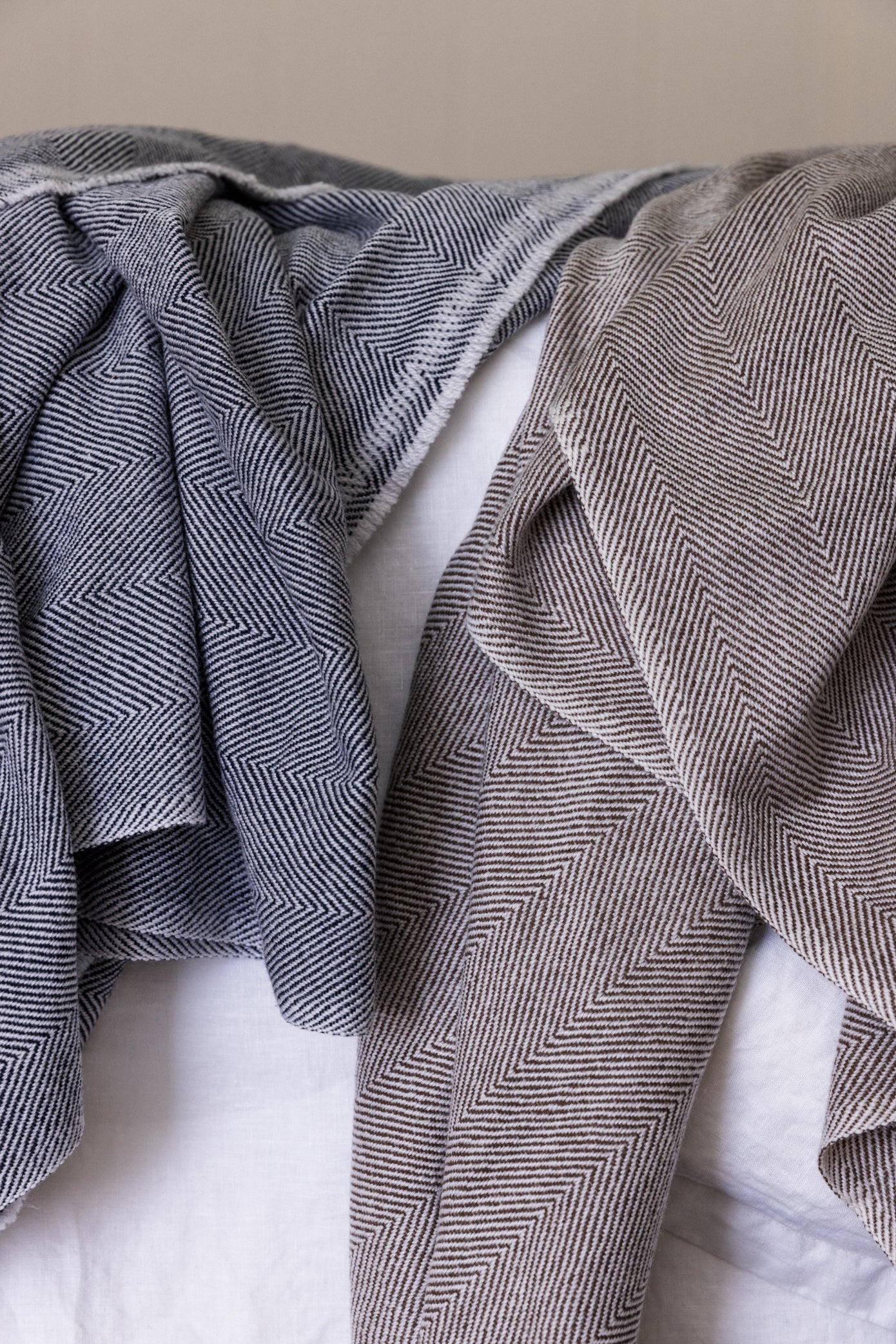 WOOL + CASHMERE INDIGO BLANKET