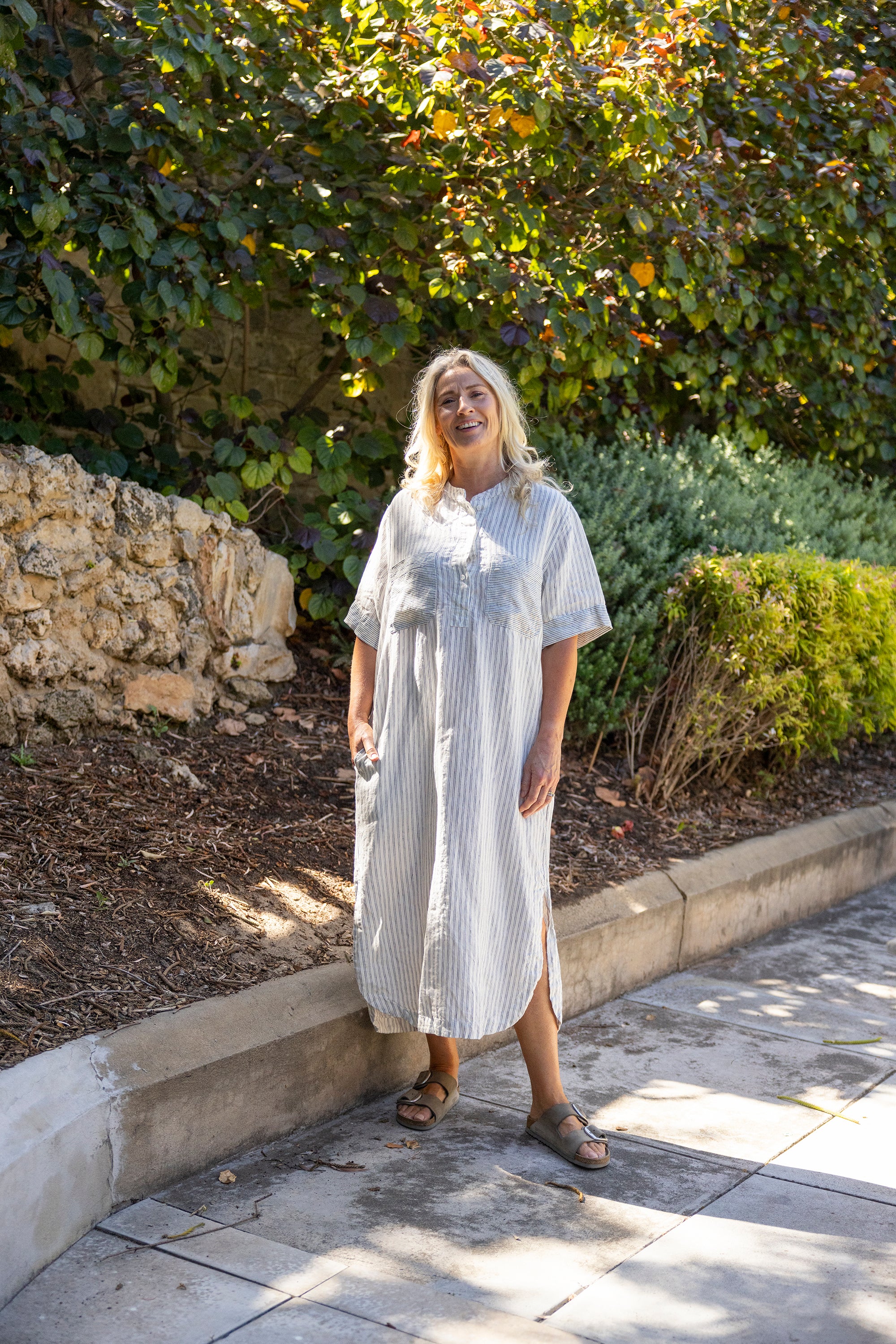 ANNIE MAXI SHIRT DRESS
