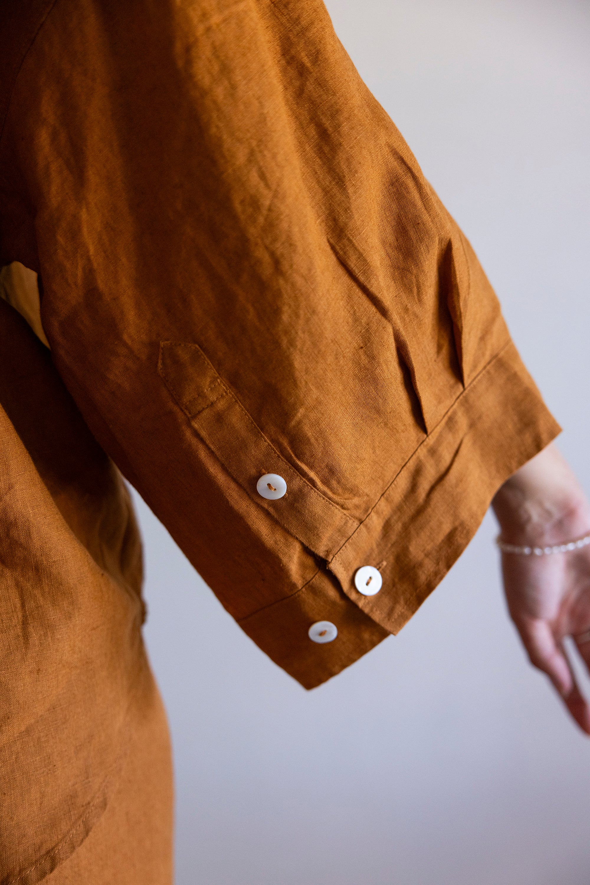 THE DREAMER - LINEN PYJAMA TERRACOTTA