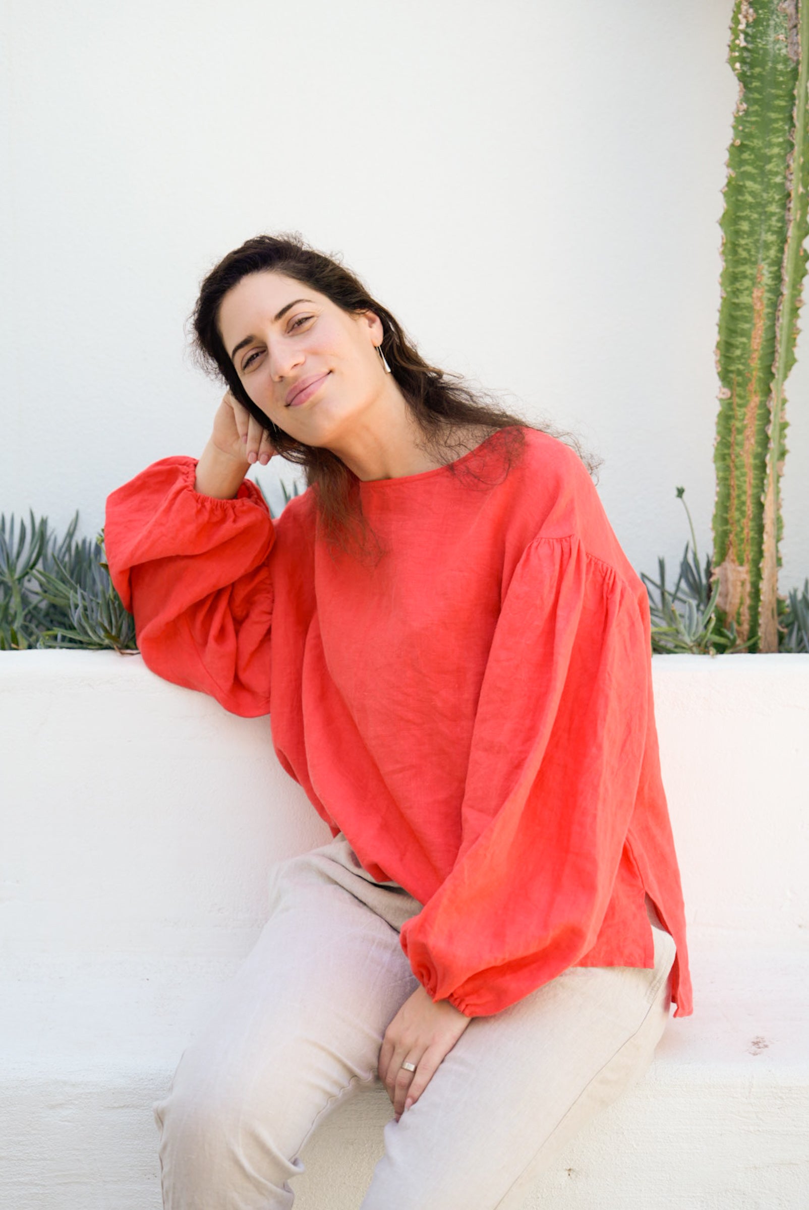 HARRIET BILLOW SLEEVE BLOUSE