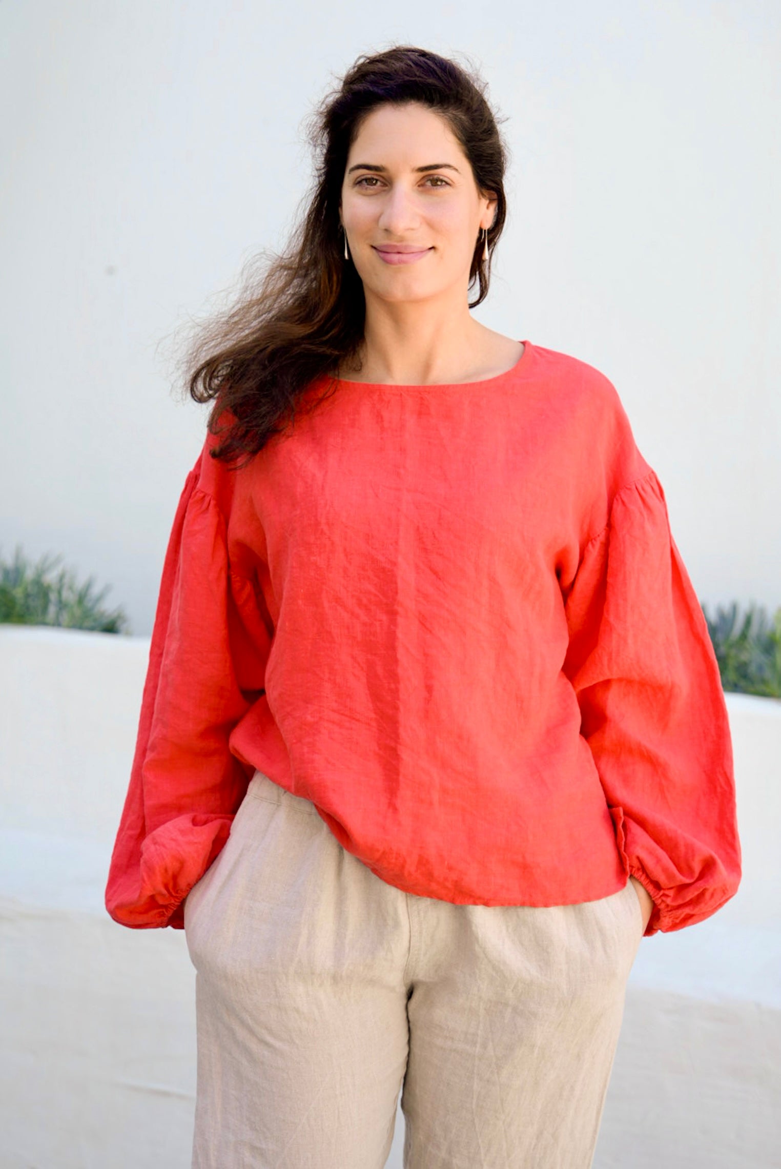 HARRIET BILLOW SLEEVE BLOUSE