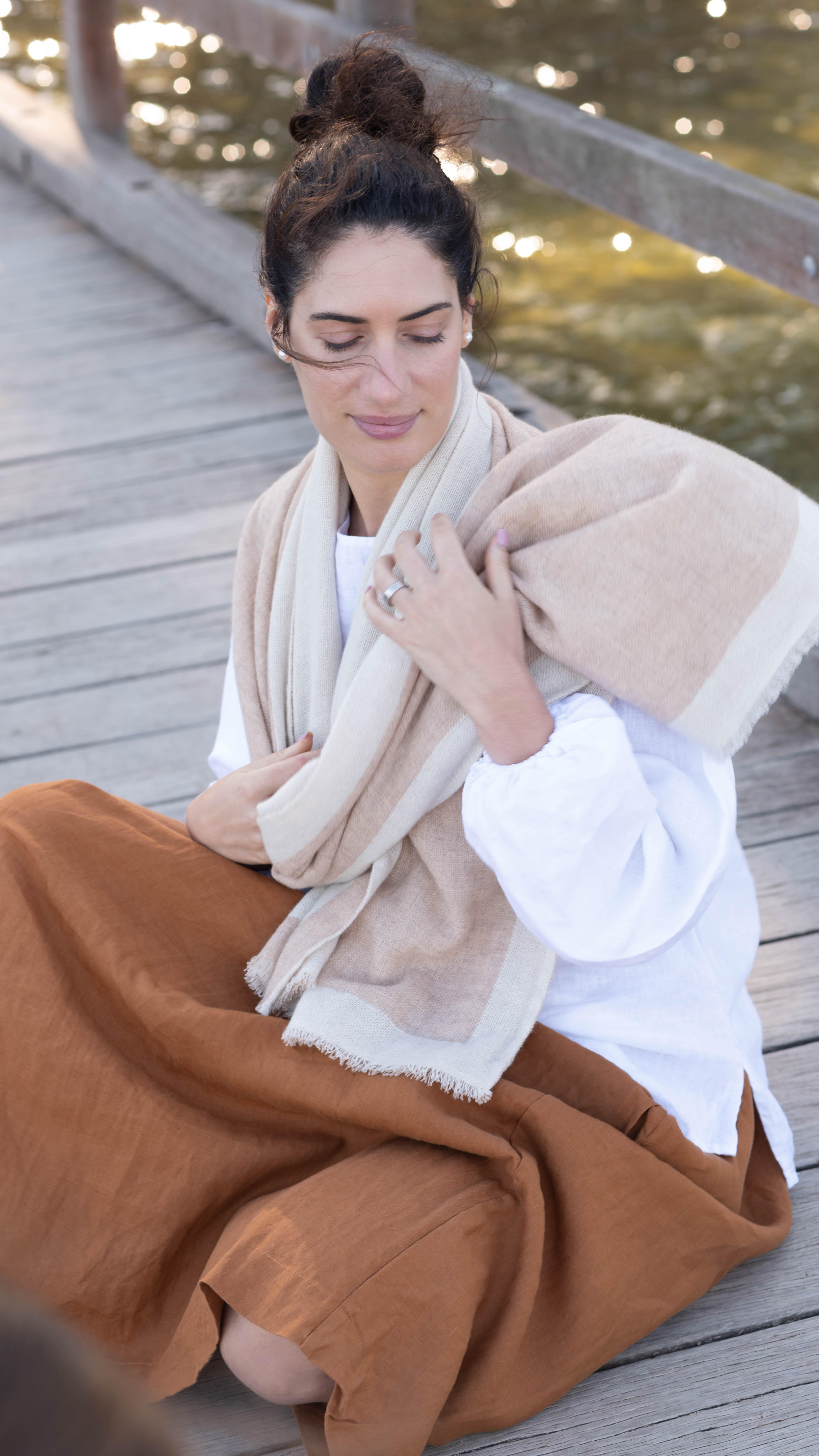 CASHMERE SCARF 100% CASHMERE 200g