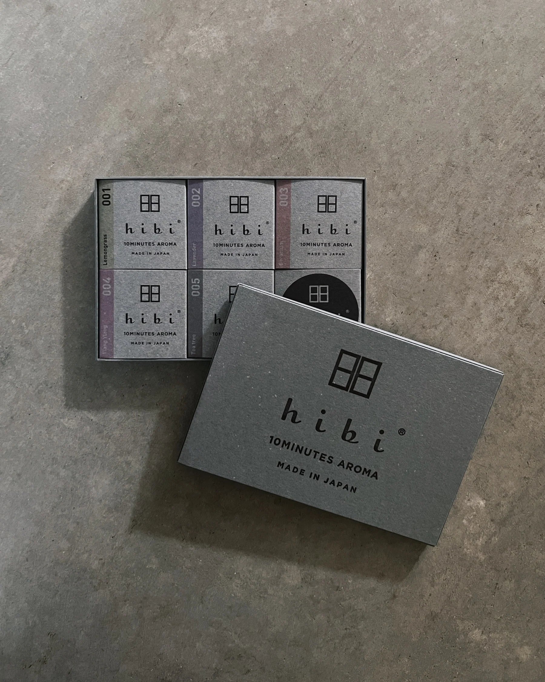 HIBI 10 MINUTE INCENSE: GIFT BOX MODERN