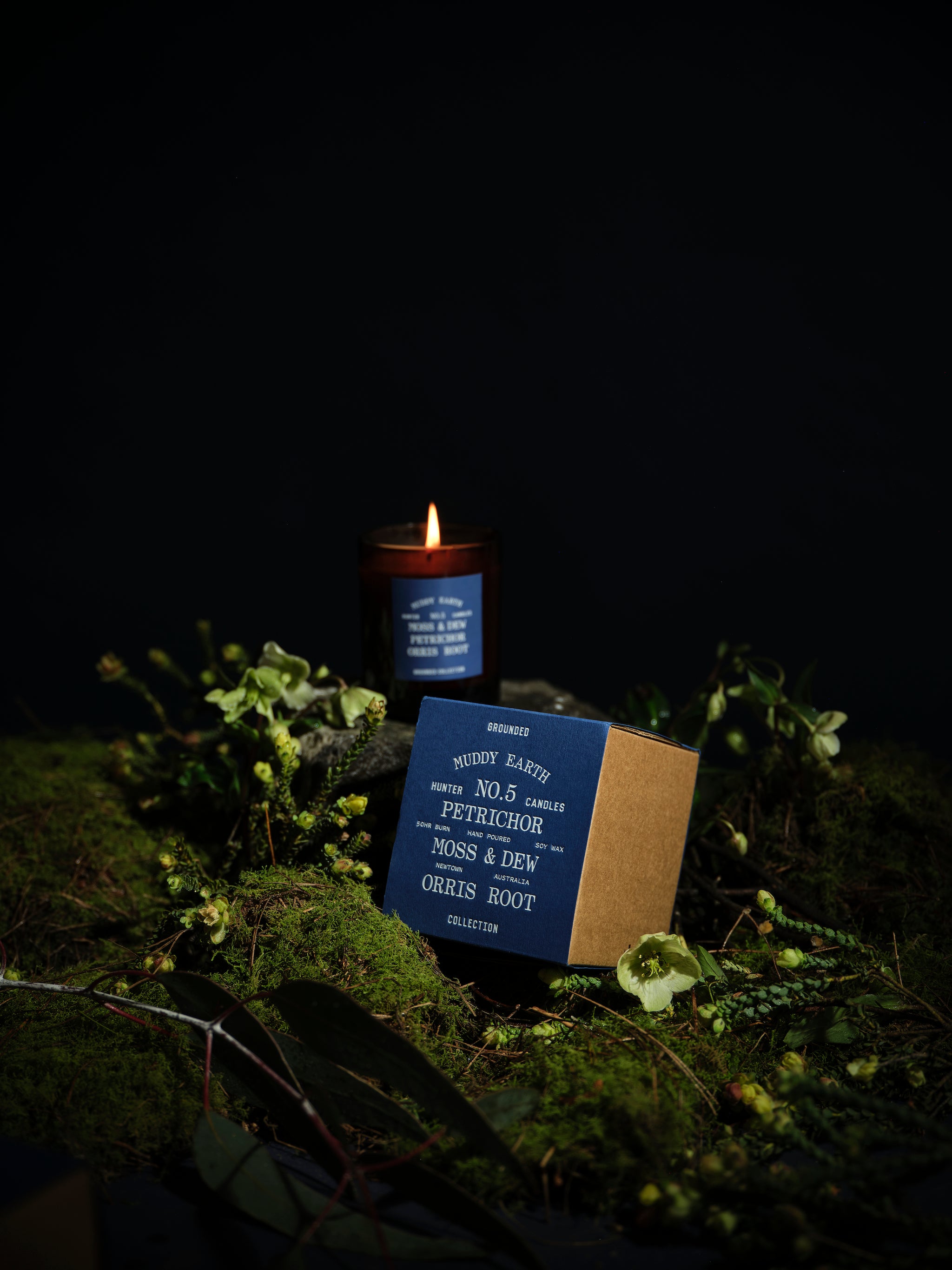 HUNTER CANDLE GROUNDED NO.5 MUDDY EARTH