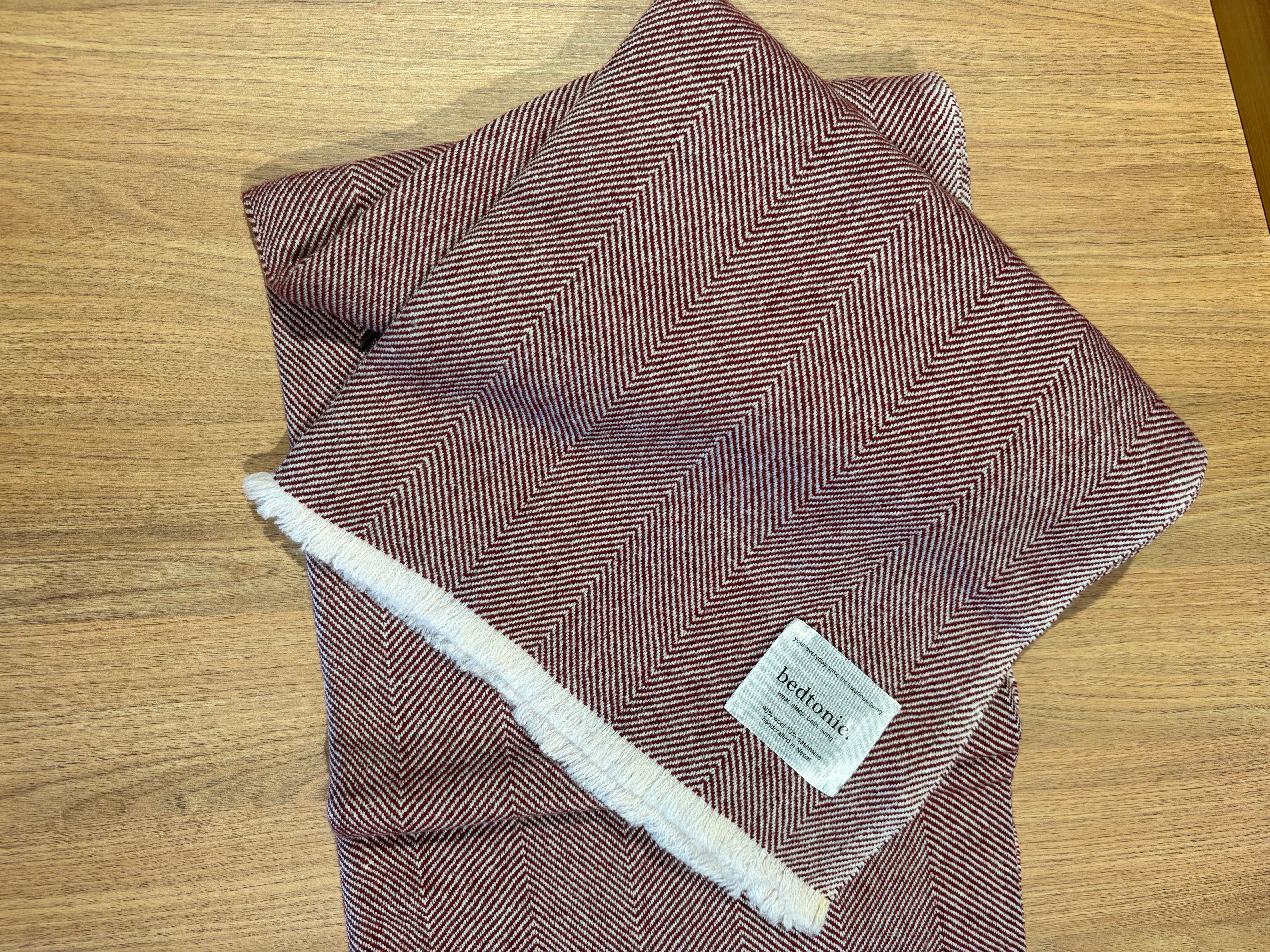 WOOL + CASHMERE THROW - PINOT