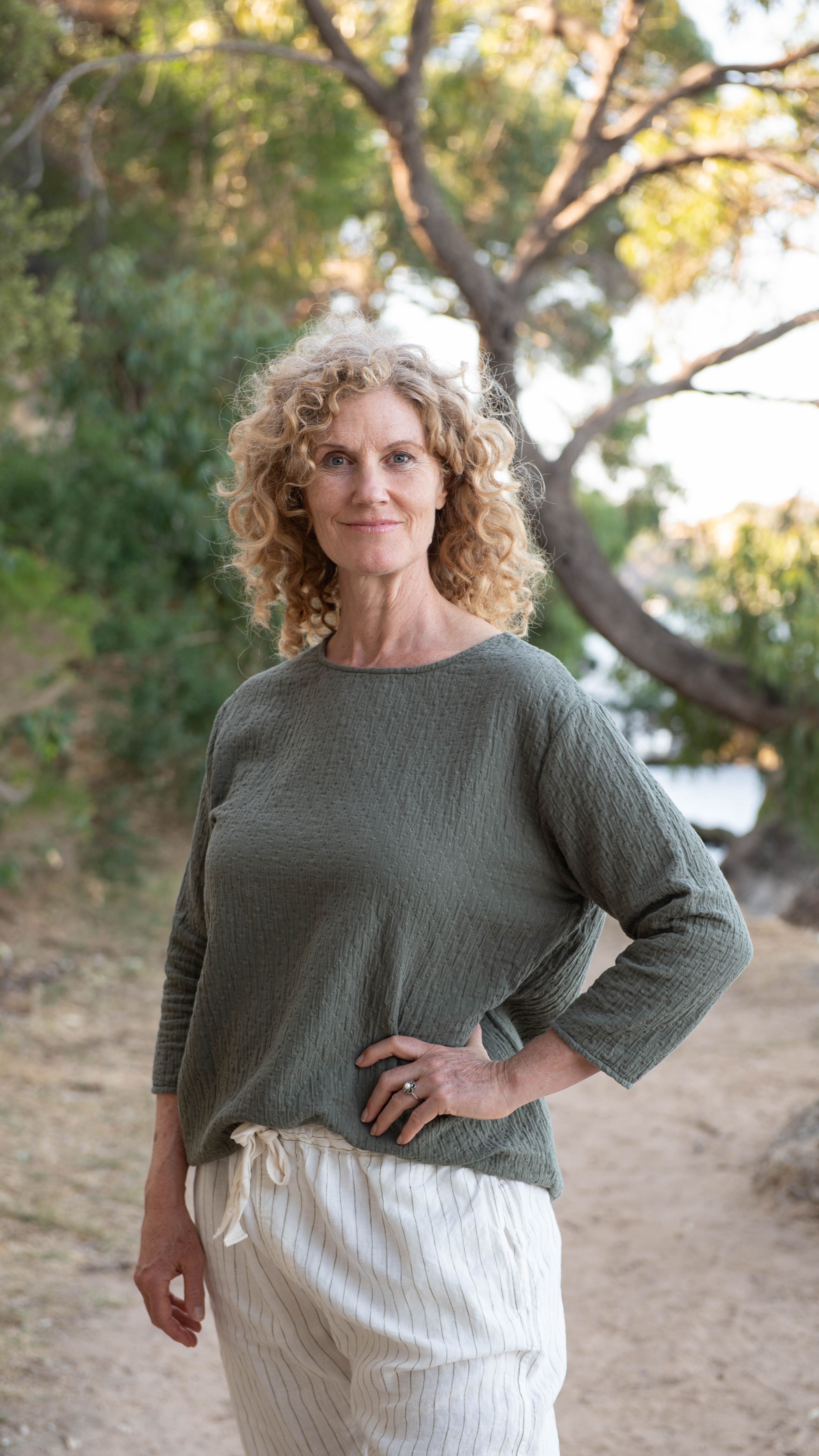 LIMITED EDITION - TEXTURED COTTON BOXY TOP