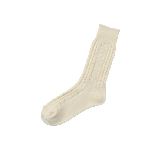 MEMERI - WOOL/COTTON CABLE SOCKS