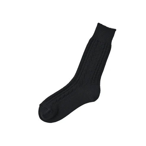 MEMERI - WOOL/COTTON CABLE SOCKS
