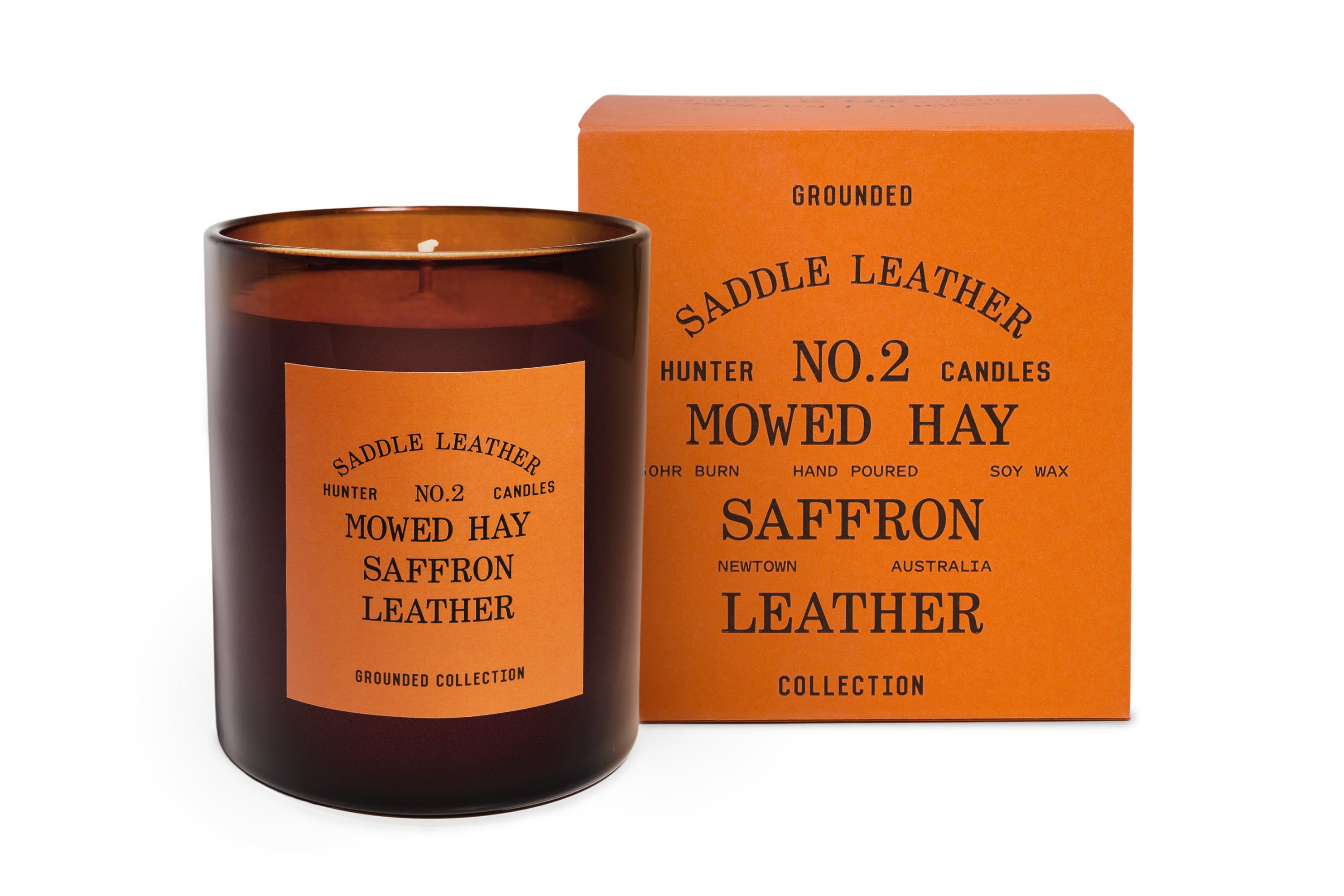 HUNTER CANDLE GROUNDED NO.2 SADDLE LEATHER