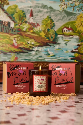HUNTER CANDLE - BABA'S PLACE: Frankincense, Oakwood, Fire