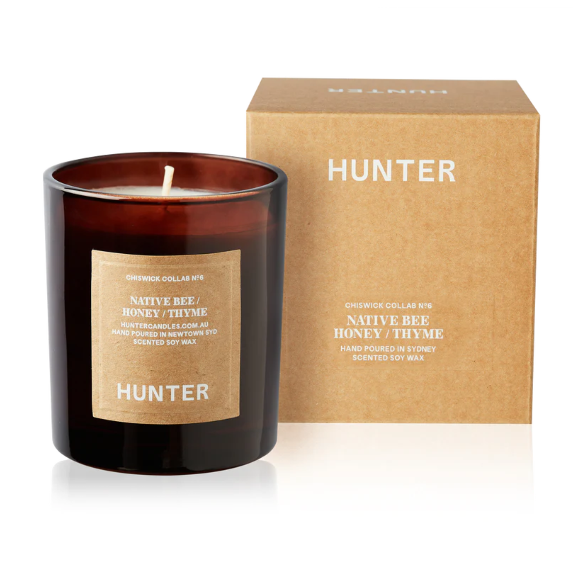 HUNTER CANDLE - CHISWICK COLLAB: Native Bee, Honey, Thyme