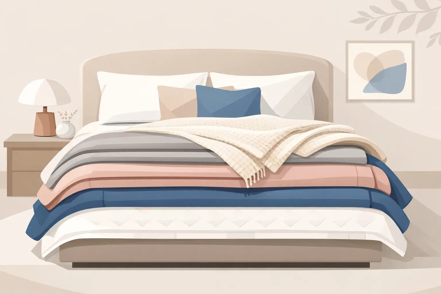 How to Layer Bed Blankets Beautifully