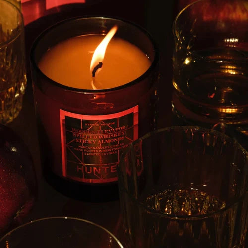 HUNTER CANDLE - STRAND ARCADE: Wooden Elevator, Spilled Whiskey, Sticky Almonds