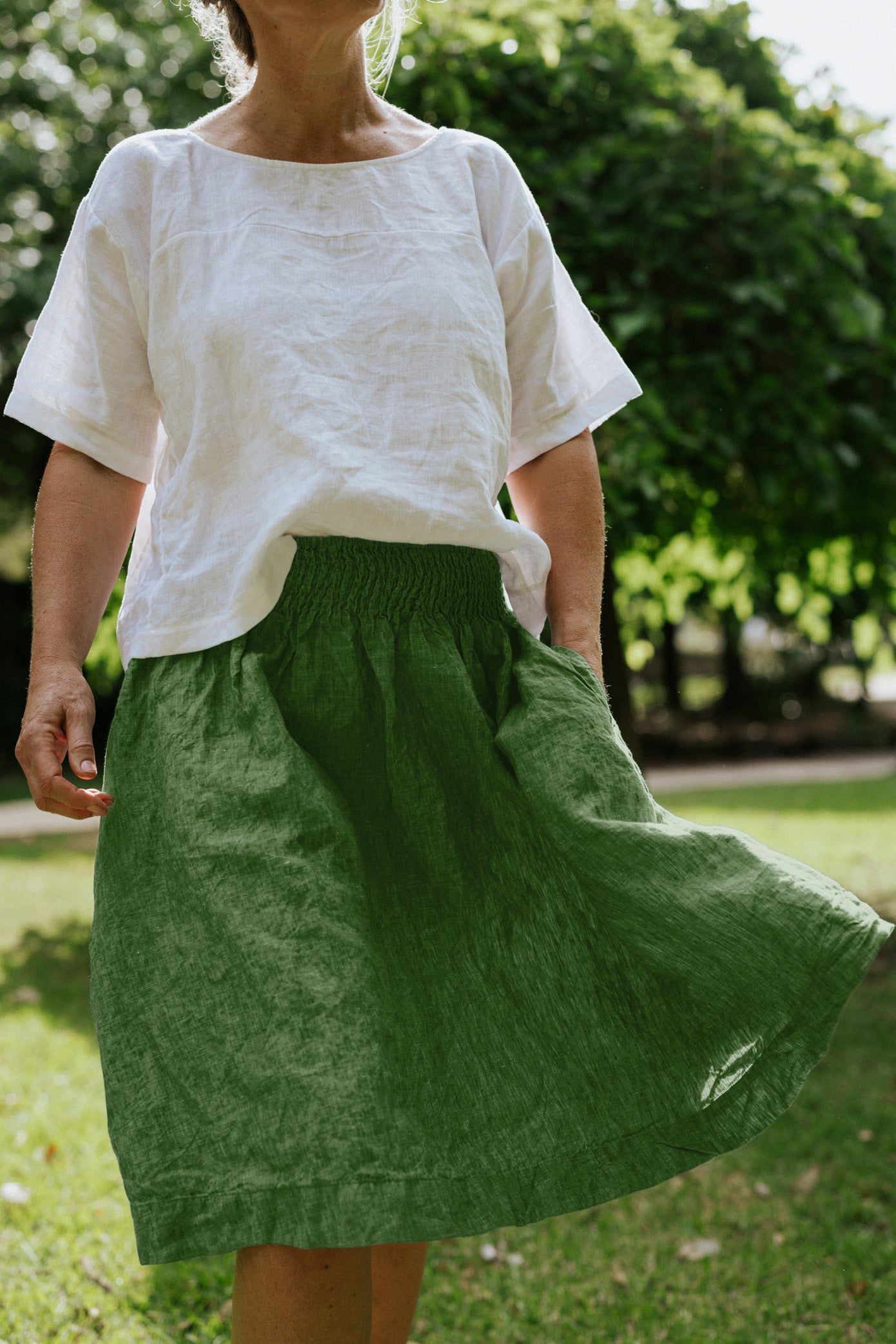 MARKET SKIRT MID LENGTH