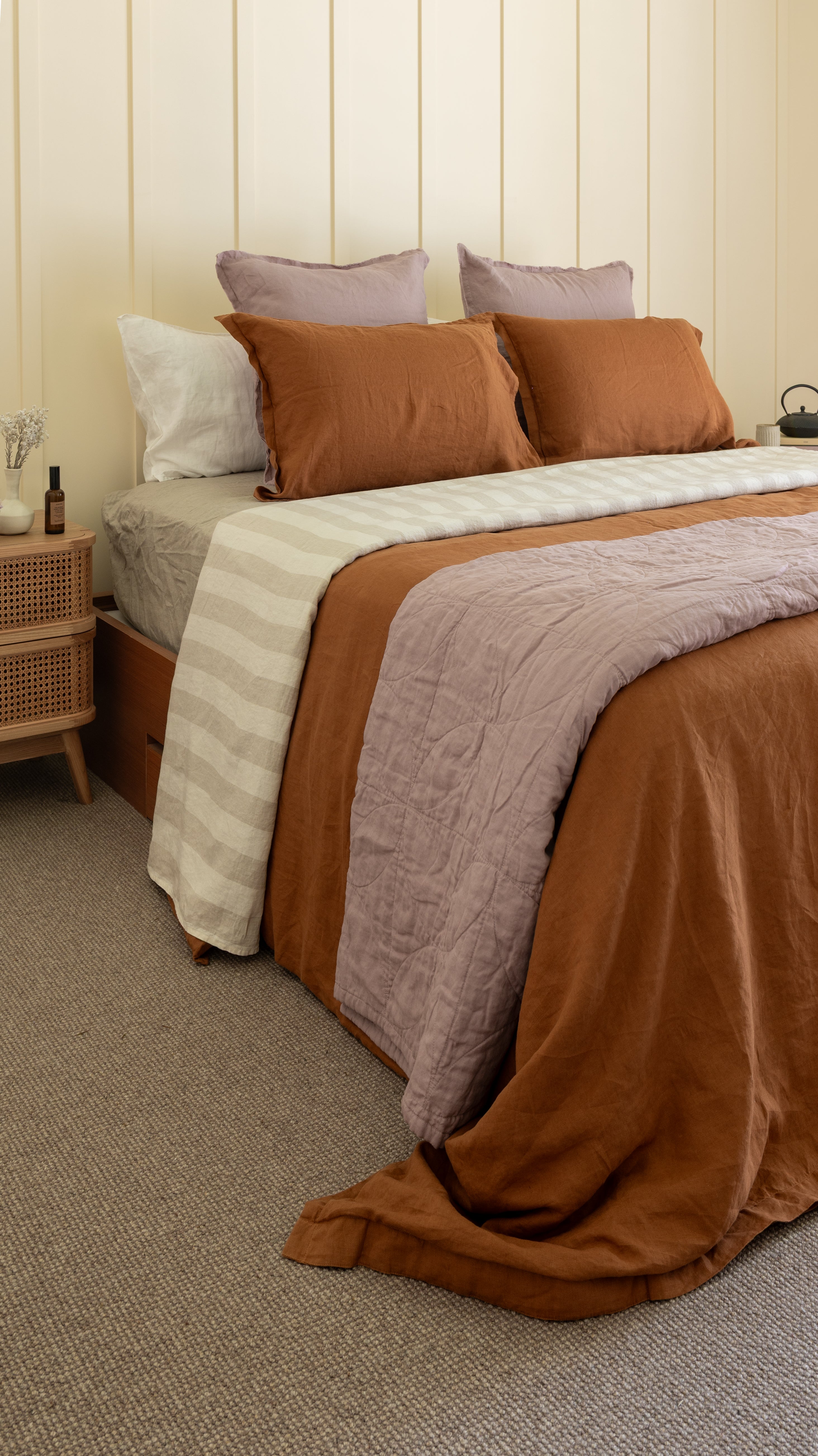DUVET COVER SET - TERRACOTTA