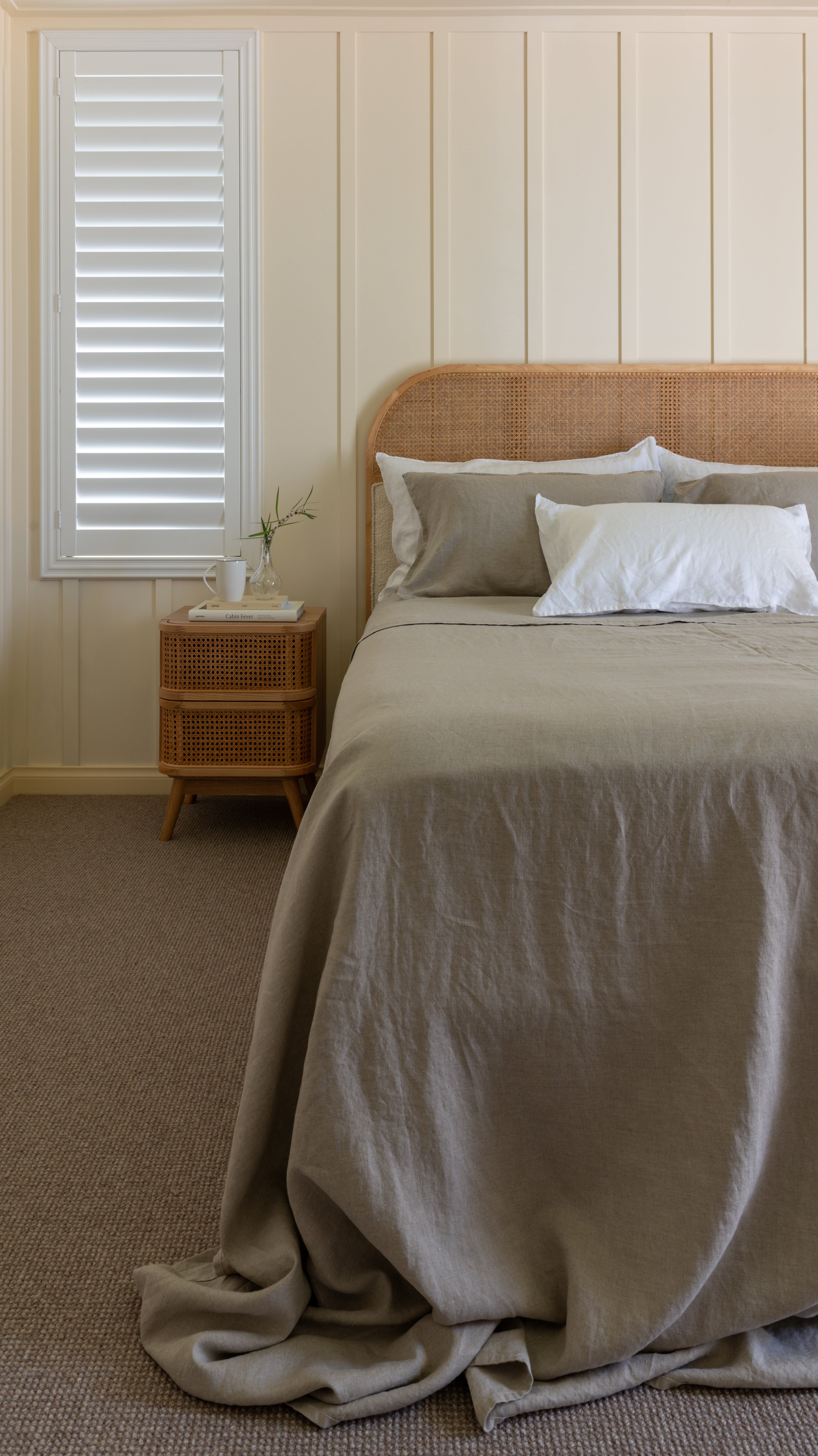 LINEN SHEET SET WITH PILLOWCASES - NATURAL WOVEN