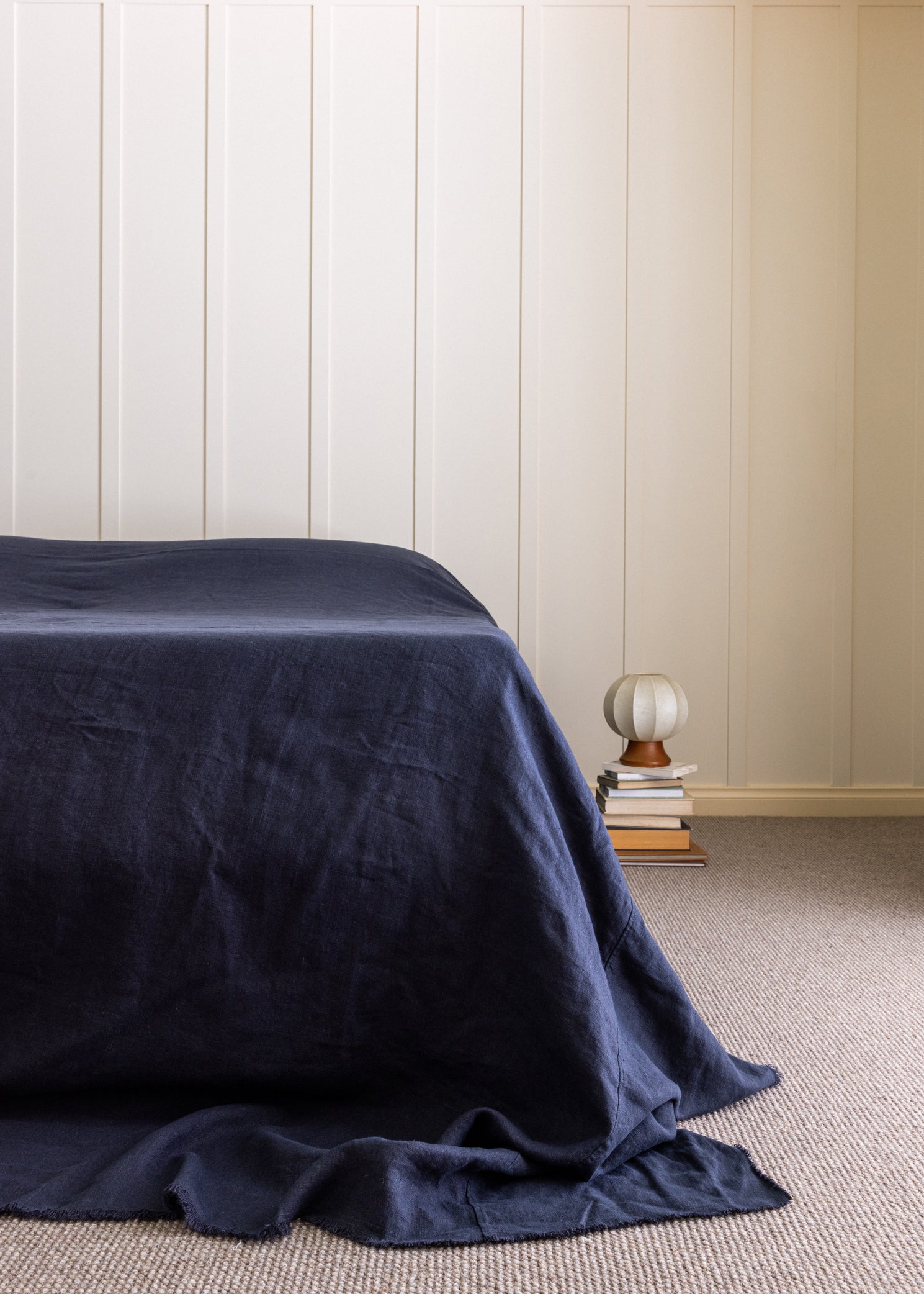 OVERSIZED HEAVYWEIGHT LINEN BED COVER - 345GSM