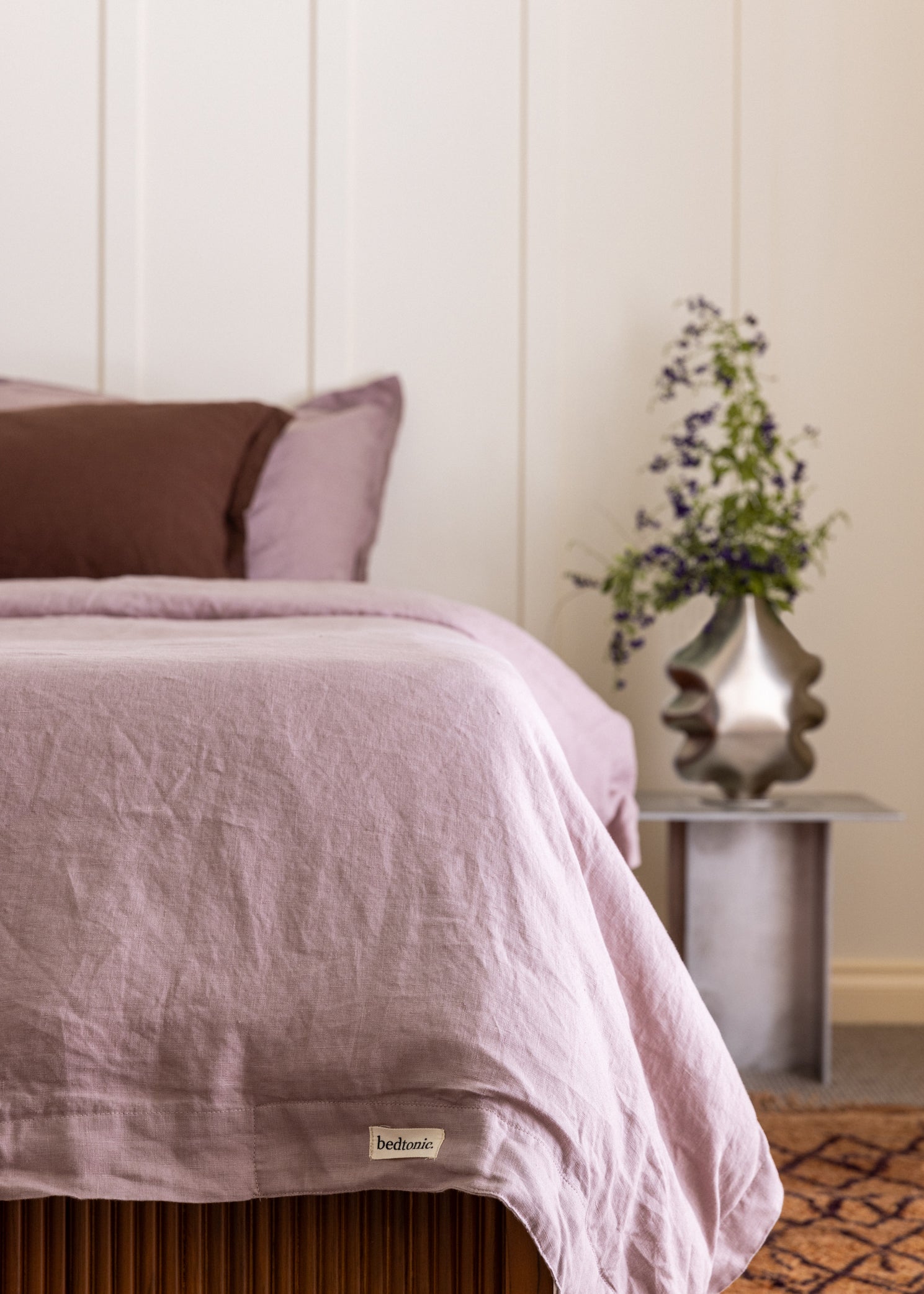 DUVET COVER SET - DUSKY ROSE