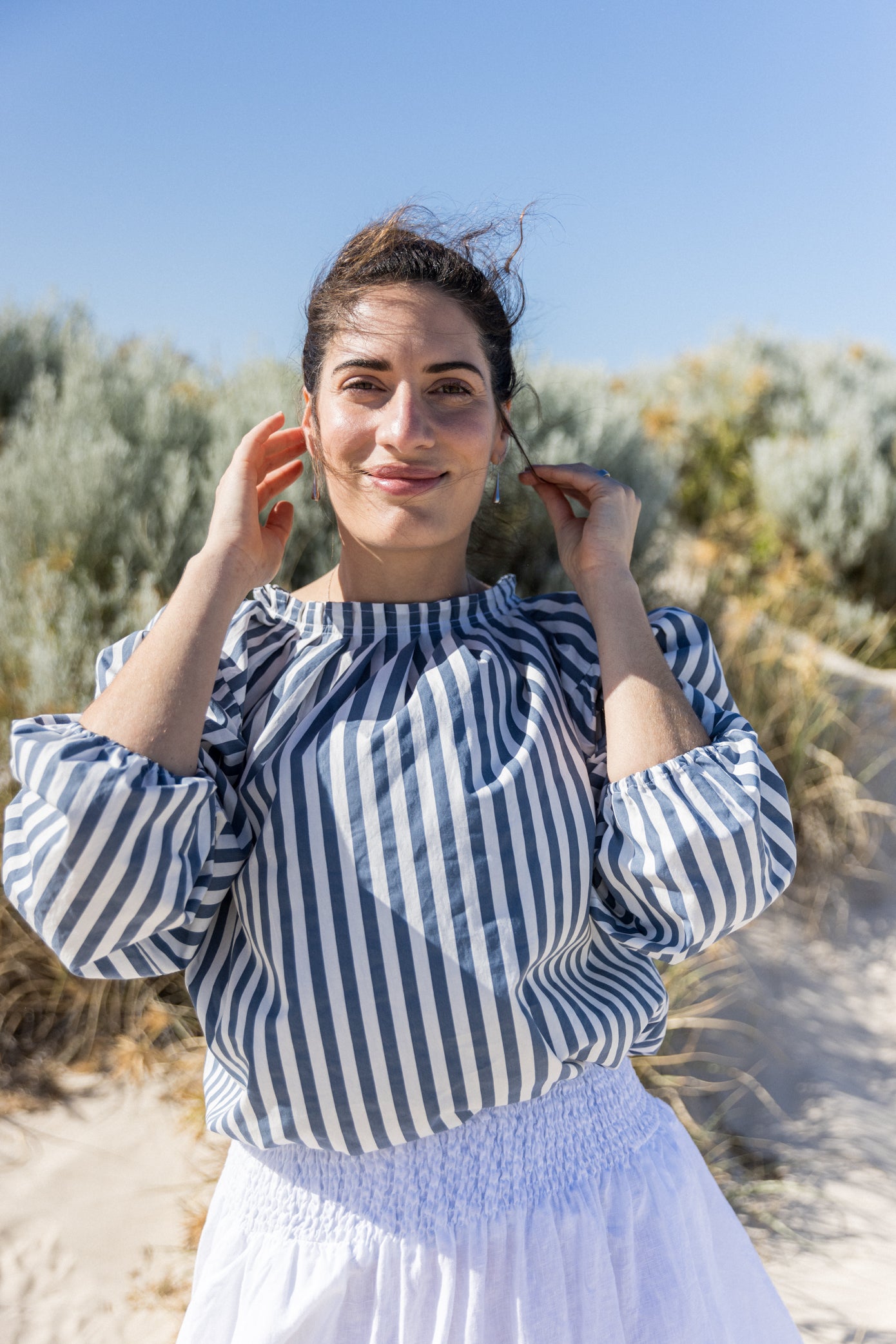 GLENDHU BLOUSE - COTTON STRIPES - LIMITED