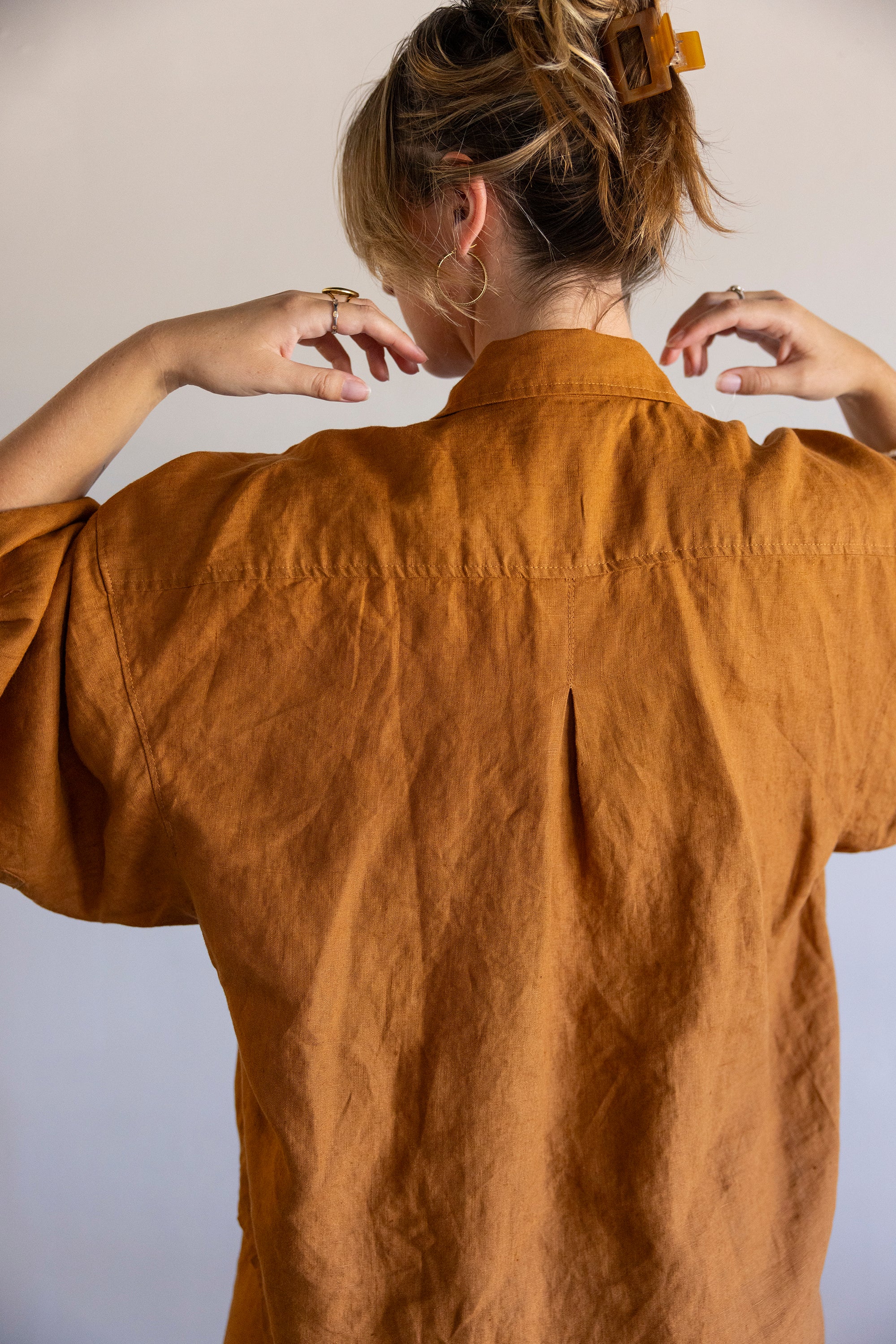 THE DREAMER - LINEN PYJAMA TERRACOTTA