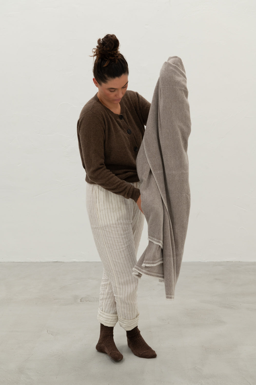 WOOL + CASHMERE COCOA BLANKET