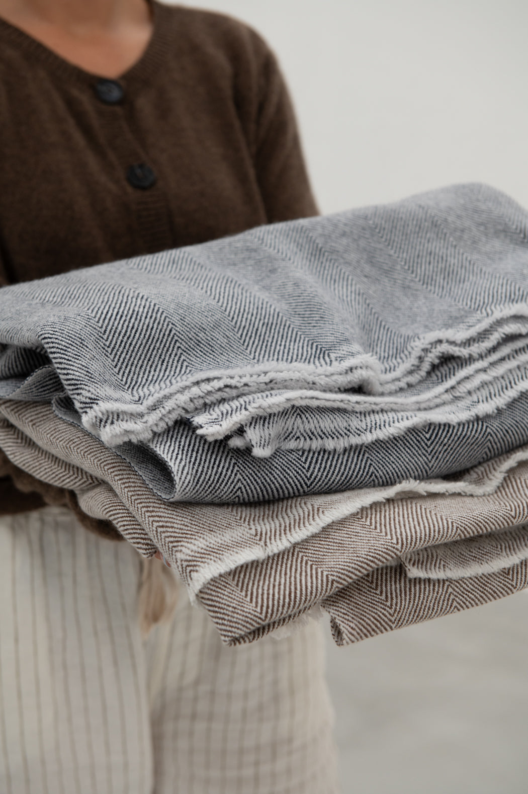 WOOL + CASHMERE COCOA BLANKET