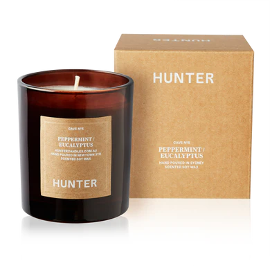 HUNTER CANDLE - CAVE - Peppermint Eucalyptus