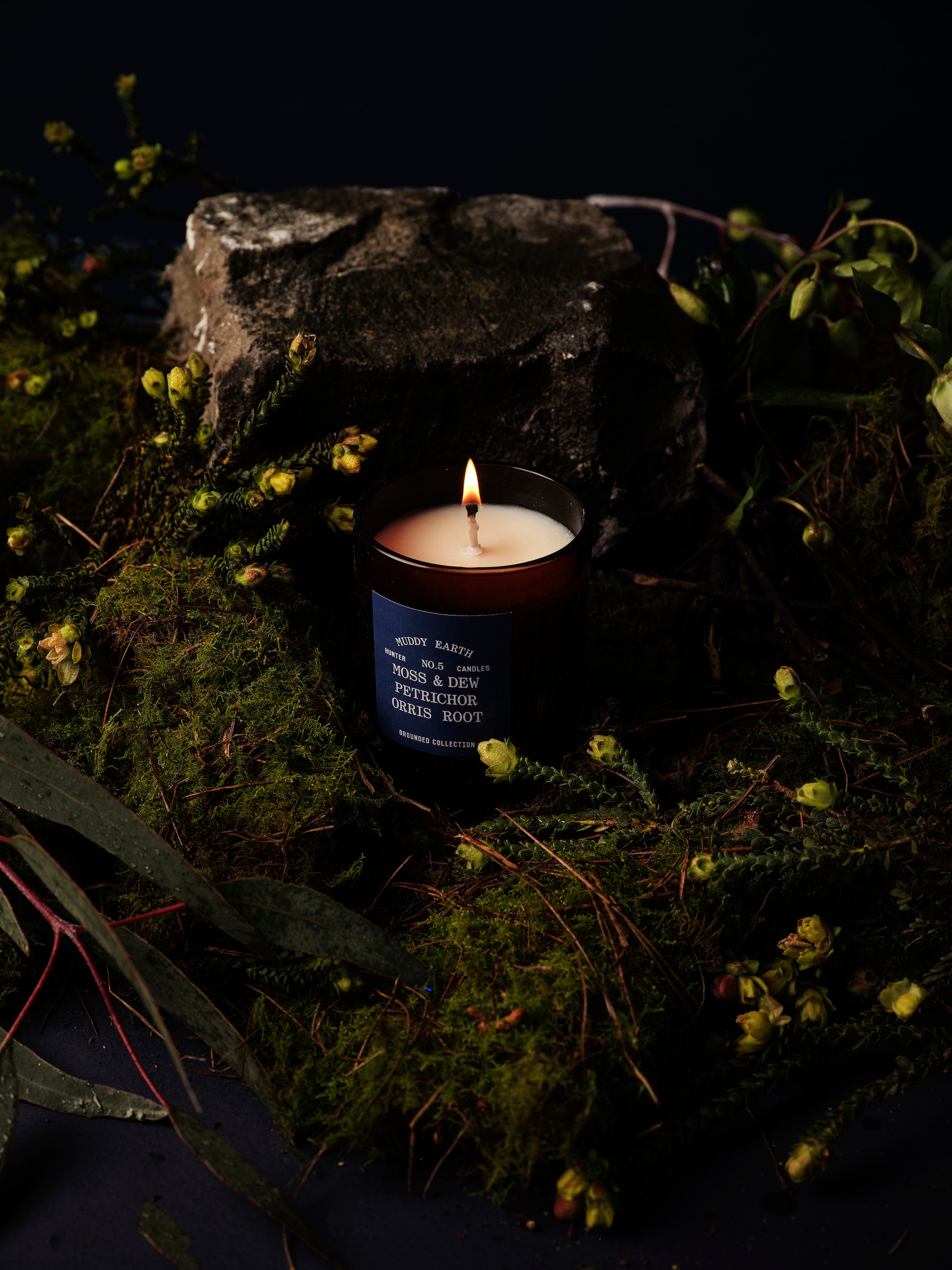 HUNTER CANDLE GROUNDED NO.5 MUDDY EARTH