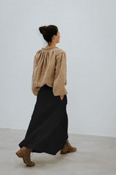 Night Market Hip Tie Maxi Skirt Butter main image 0